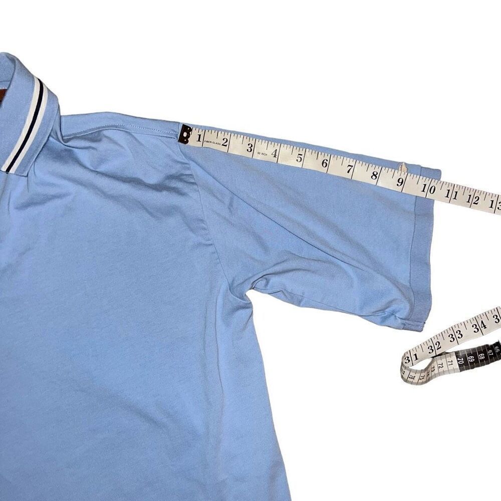 BOB TIMBERLAKE Men’s Blue 100% Supima Cotton Polo Size Medium - Picture 6 of 7